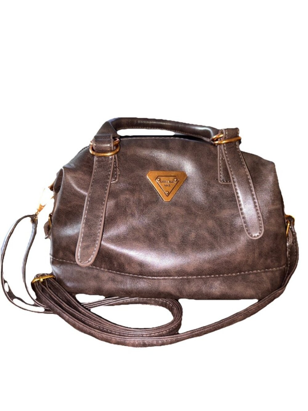 Luradsa Brown Genuine Leather 10”w x 7.5”h-Very Soft & In Great Condition!